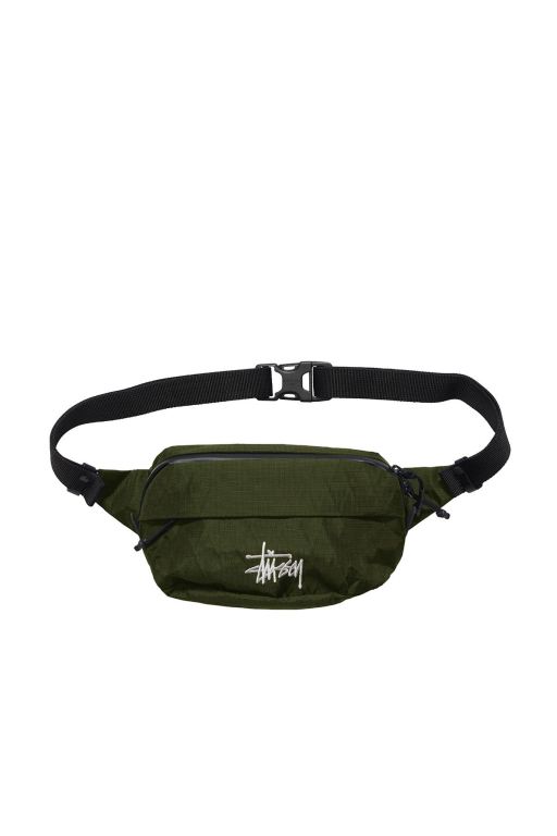 Stussy Mens Graffiti Waist Bags Green - RKFAV3952